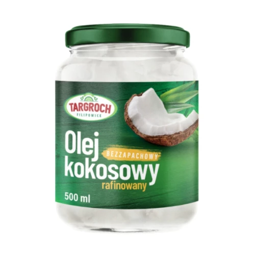 Targroch - Olej kokosowy rafinowany - 500 ml